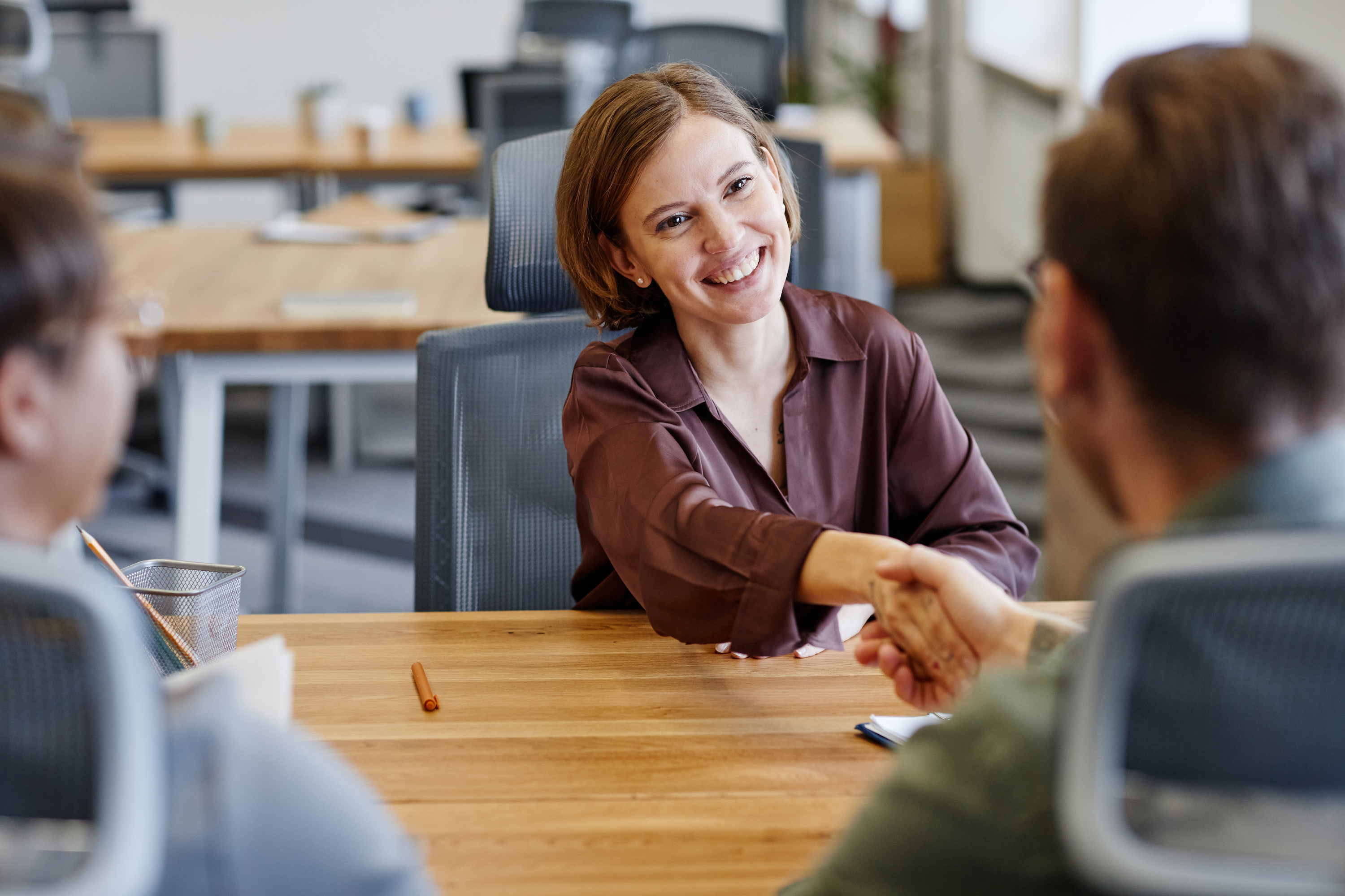 Woman Interviewing